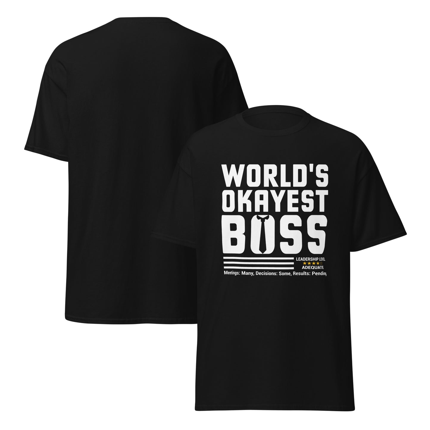 WORLD'S OKAYEST BOSS Premium Unisex T-Shirt