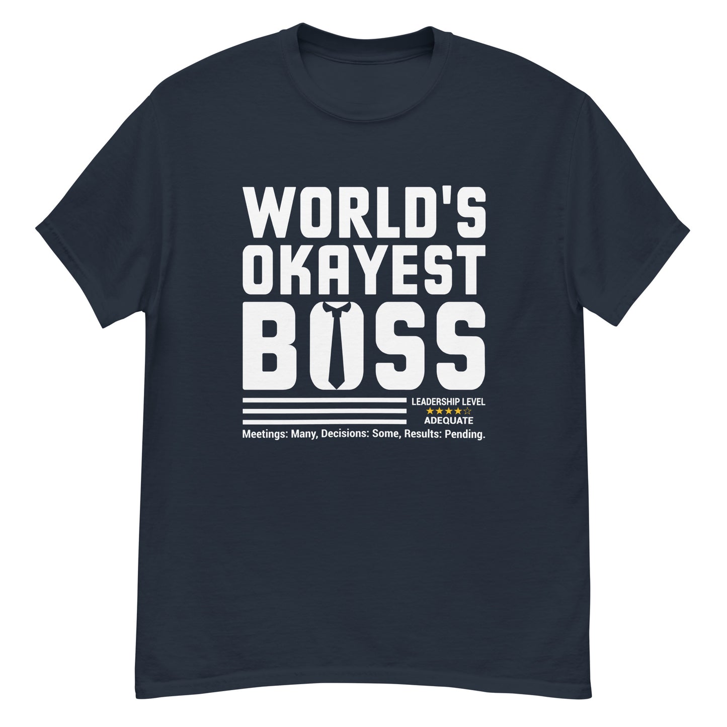 WORLD'S OKAYEST BOSS Premium Unisex T-Shirt