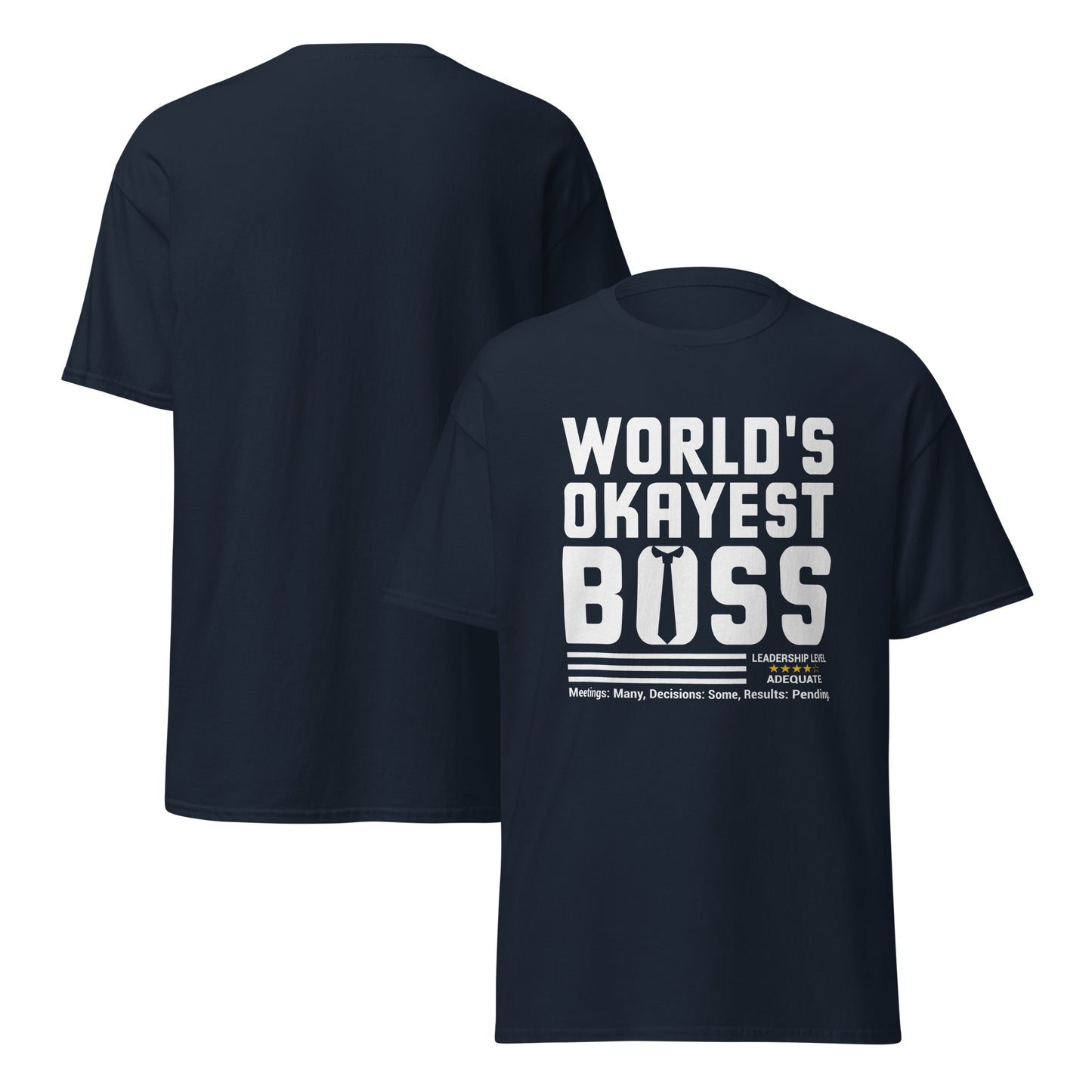 WORLD'S OKAYEST BOSS Premium Unisex T-Shirt
