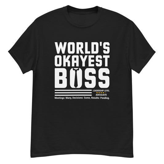 WORLD'S OKAYEST BOSS Premium Unisex T-Shirt